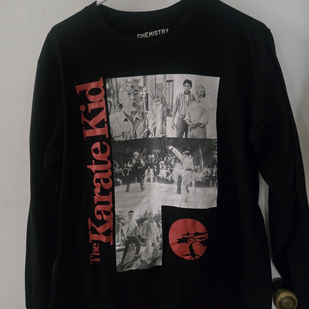 Chemistry Black and Red Long Sleeve Tee